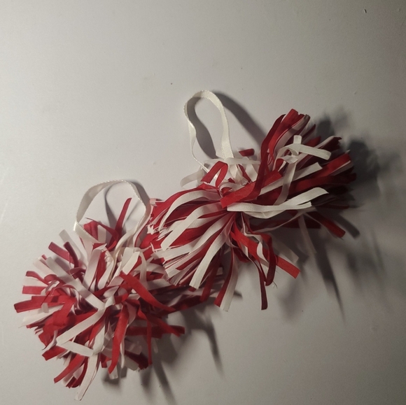 Build A Bear Workshop BABW Red and White Cheerleader Outfit Shoes & Accessories - Picture 8 of 9